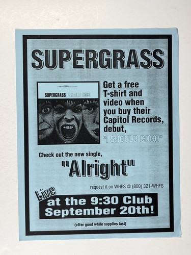 Supergrass flyer original - flyer, i