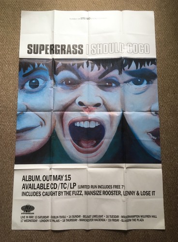 Rare large supergrass poster - poster,